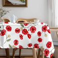 thumbnail image 5 of Floral Tablecloth Rectangle Summer Flower Tableclothes 60x120inch Tablecloth for Dinner, 5 of 5