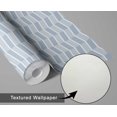 thumbnail image 6 of S4Sassy Peel & Stick Textured Vinyl Wallpaper, Urban Chic Geometric Zigzag Print Contact Paper Waterproof - Blue, 25"x60", Removable Modern Wall Covering for Home Decor in Bedrooms & Living Areas, 6 of 9