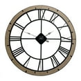 thumbnail image 5 of Marinela Round Wood Modern Farmhouse Wall Clock, 5 of 6