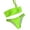 Green, variant on Cheers US 2Pcs/Set Women's Strapless High Cut Cutout Bandeau Bikini Sets