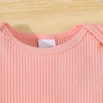 thumbnail image 7 of CAICJ98 Newborn Baby Girls Fall Clothes Summer Outfits Mommy is My Bestie Letter Print Short Sleeve Romper Floral Pants Headband Set Infant Outfits for Girls (Pink,6-12 Months), 7 of 7