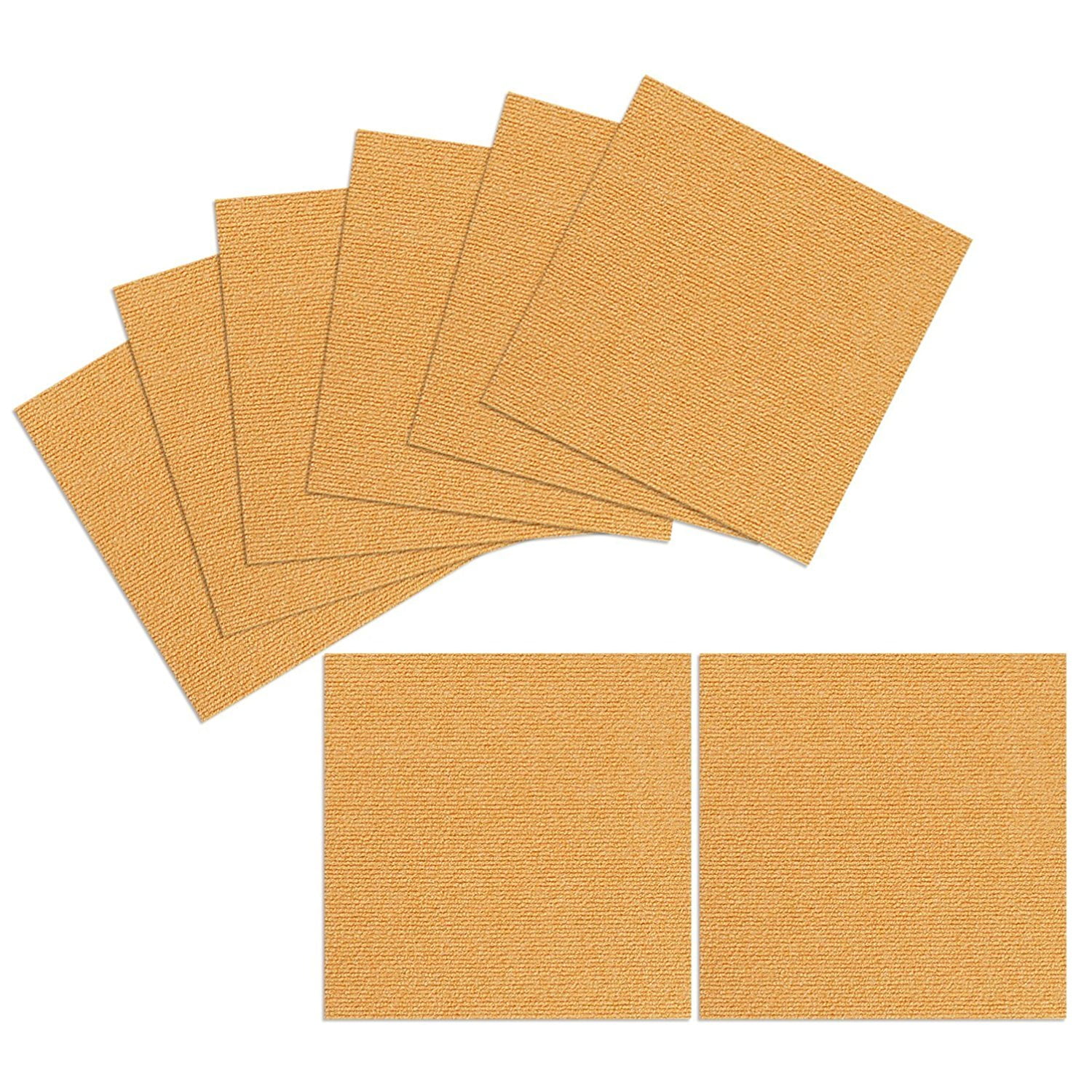 Triluc Place and Stick Tile Mats, Orange, 12x12 (8 Pieces)