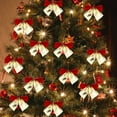 thumbnail image 6 of Under $1 GFHFHITJ Christmas Bows 12pcs Christmas Mini Ribbon Bow for DIY Craft Christmas Tree Gift Decorations, 6 of 9