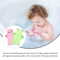 thumbnail image 3 of 2Pcs Multi-function Shower Gloves Kids Scrubbing Mitts Baby Shower Mitts Exfoliating Supply, 3 of 5