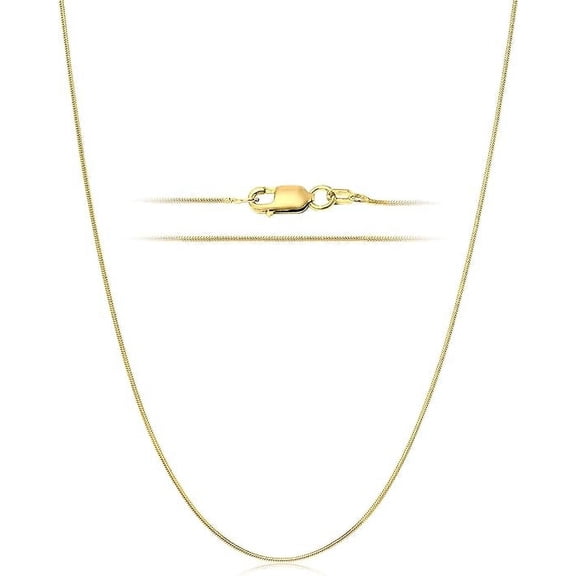 PORI JEWELERS 925 Sterling Silver 1.1 MM Magic 8 Sided Italian Snake Chain - for Women -Made in Italy