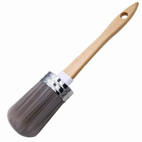 Round Chalk Paint Brush for Furniture Painting Wax, 2 Inches Washable Reusable DIY Wall