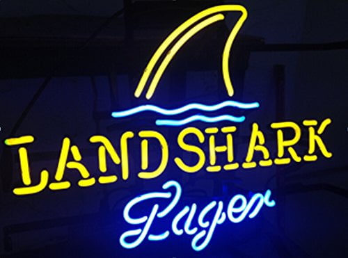 Land Shark LED Sign Man Cave Garage Bar 