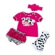 thumbnail image 1 of Lovely Cartoon Caw Printed Shirt Socks Underpants Headband Suit for 22-23inch Reborn Baby Newborn Girl Dolls Clothes, 1 of 7