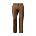 thumbnail image 7 of Business Casual Mens Pleated Front Dress Pants Button Elastic Waist Straight-Leg Golf Trousers Dad Gifts, 7 of 7