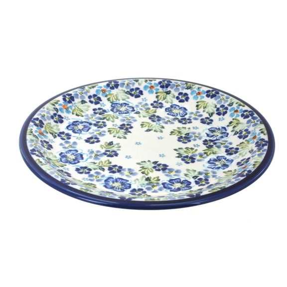 Blue Rose Polish Pottery Vintage Violet Dinner Plate
