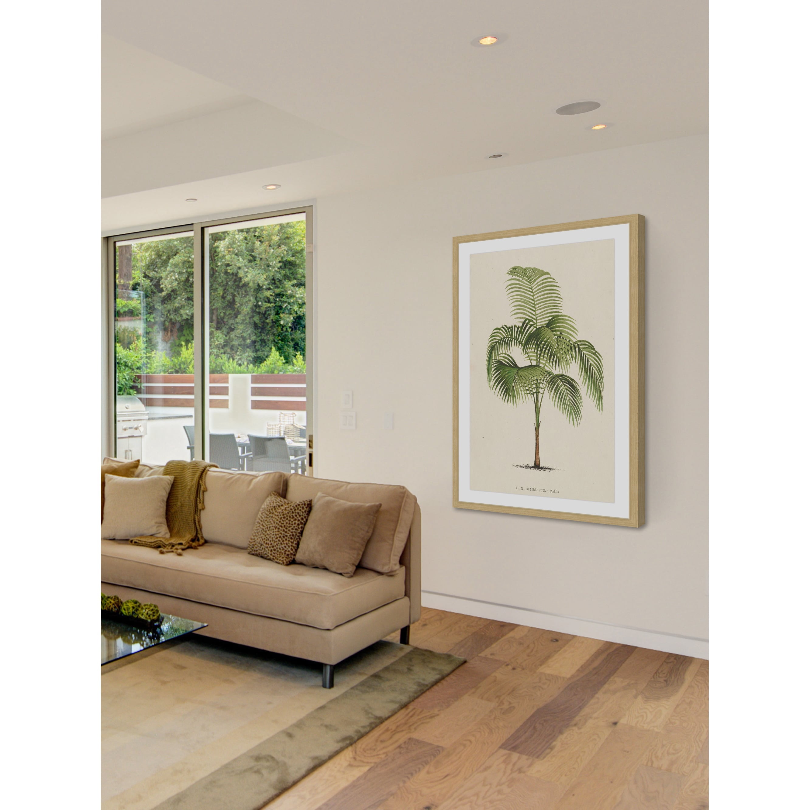 Marmont Hill "Les Palmiers I" Framed Painting Print