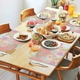 thumbnail image 2 of Pioneer Flower Floral Print Pattern Summer Placemats Table Placemats Set Of 4-Linen Kitchen Washable Placemats Table Mats 12x18 Inch Non-Slip Heat Resistant, 2 of 6