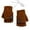 Coffee, variant on Winter Windproof Thermal Cold Weather Running Convertible Fingerless Mittens for Men Women 2PCS