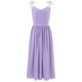 thumbnail image 5 of Elara Women's Lace Up Long Dress Summer High Waistline Spaghetti Strap Dress, 5 of 5
