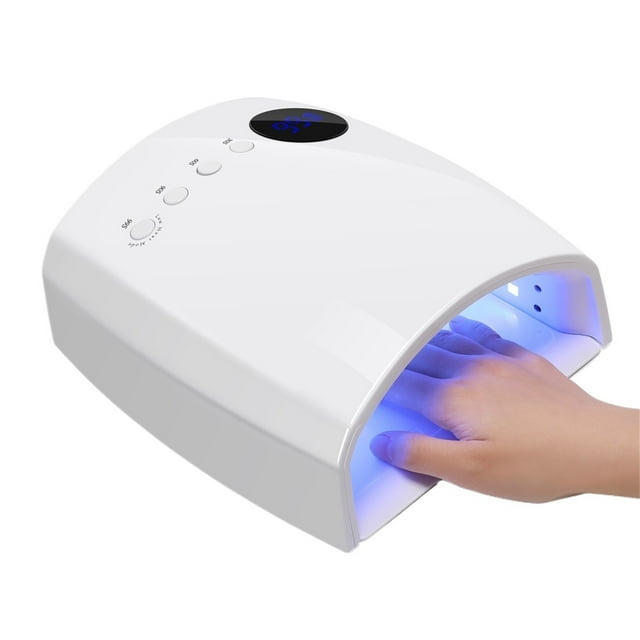 Rechargeable Nail Lamp With Handle 4 Timers, Low Heat Mode, Large Space UV/LED Gel Dryer 2500mAh ,High Power