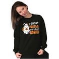 thumbnail image 4 of Cute I Ghost People All Year Round Women Plus Size Crewneck Sweatshirt Brisco Brands 3X, 4 of 5