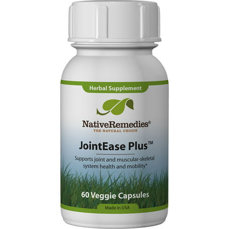 Native Remedies JointEase Plus - All Natural Herbal Supplement Supports Joint, Muscle and Cartilage Health, Comfort and Mobility - 60 Veggie (Best Supplement For Size And Muscle)