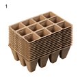 thumbnail image 2 of 1 Set Good Absorption Load Bearing Plant Grow Tray Paper 12 Grids Protective Anti-cracking Planting Pot for Succulent, 2 of 9