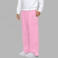 thumbnail image 4 of Honhmin Boys Sweatpants, Casual Loose Embroidered Elastic Waist Pants with Pockets Pink Size 10-11 T, 4 of 8