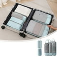 thumbnail image 1 of LSLJS Travel Storage Bag Set Hand Carry Large Capacity Clothing Organizing Bag 5 Packing Cubes Set Lightweight Mesh Travel Luggage Organizers with Laundry Bag Oxfordy Travel Storage Bundle, 1 of 6
