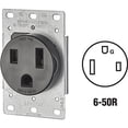 thumbnail image 3 of Receptáculo de montaje empotrado Leviton 5374-S00, 50 amperios y 250 V, 3 of 5