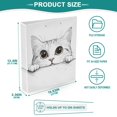 thumbnail image 3 of FORMRS 3 Ring Binder 1.5 inch with Pockets Clip Board 200 Sheets Capacity, White Cat, 3 of 8