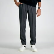 Men's Haggar® Cool Right® Performance Flex Slim-Fit Flat-Front Pants Color: Dark Gray Size: 34X30