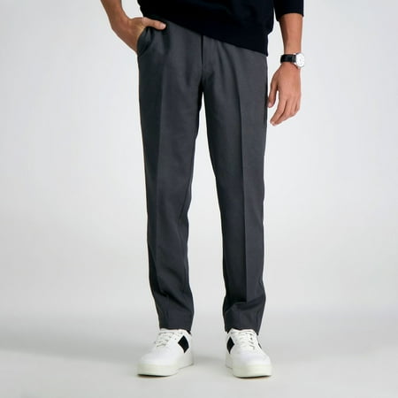 Men's Haggar® Cool Right® Performance Flex Slim-Fit Flat-Front Pants Color: Dark Gray Size: 34X30
