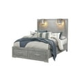thumbnail image 3 of Global Furniture USA Contemporary Tiff Silver Queen Bed with Lamps, 3 of 5