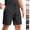 #03 Black, variant on Mens Side Pockets Classic Fit Golf Shorts Stretch Smooth Lightweight Flat Front Belt Loops Button Closure Pants Knee Length Casual Bottoms , #03 White, L