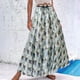 thumbnail image 3 of Faldas de cintura elástica con volantes fruncidos informales con estampado de vendaje para mujer a la moda Wmkox8yi FGJ2113, 3 of 3