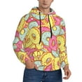 thumbnail image 2 of Daiia Donut and Blue for Men's Fashion Hoodies & Sweatshirts with Kangaroo Pocket Hooded Sweatshirt Breathable & Moisture Wicking-X-Large, 2 of 7