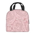 thumbnail image 4 of ZICANCN Insulated Lunch Bag for Women Men, Pink Floral Pattern Reusable Cute Lunch Bags for Picnic School Work Office, 4 of 8