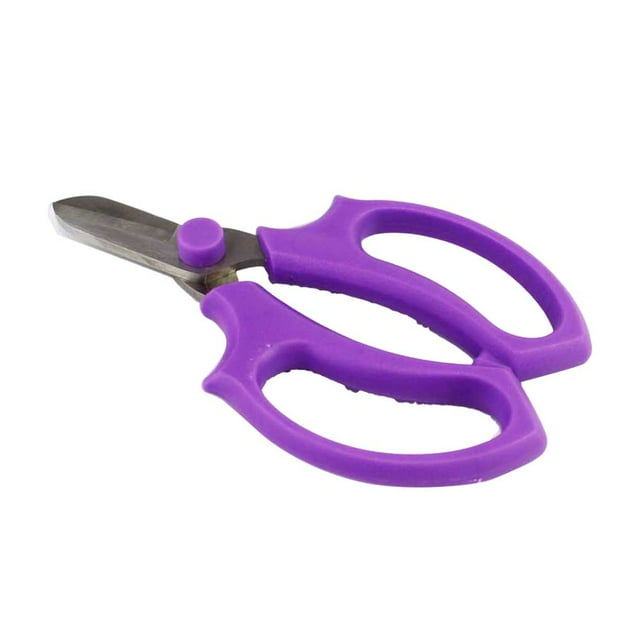 Wosthever Tijeras Hierbas Herramienta de jardín Floristería Tijeras de plástico para flores Eliminación de hojas de tallo Rebabas Herramientas de corte Jardín y Patio Púrpura Wosthever HA080248-02B