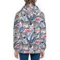 thumbnail image 6 of Sikiie Flamingo And Zebra Zip Up Hoodie Teenage, hoodies for Teenage, Zipper Sweatshirt Jacket for Daily, Traveling-Medium, 6 of 6
