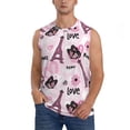 thumbnail image 3 of Uemuo Eiffel Tower and Butterflies Pattern Men's Sleeveless T-Shirt,Muscle Athletic Tank Top, Moisture-wicking Quick-dry Breathable Classic Tee Top for Gym Run Outdoor Sports-Medium, 3 of 8