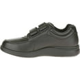 thumbnail image 3 of Women's Hush Puppies Power Walker II Two Strap Sneaker Black Leather 12 EW, 3 of 6