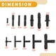 thumbnail image 4 of Kit de Conectores en T de Vacío de 3/8", 5/16", 1/4", 3/16" y 1/8" para Automóviles en Color Negro, 4 of 7