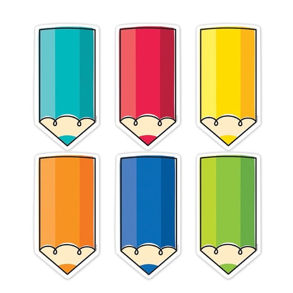 Creative Teaching Press CTP10901 3 in. Colorful Doodle Pencil Cut-Outs