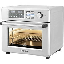 CUCKOO Air Fryer Oven, 18 Menu Modes with 360 Convectional Cooking, Includes 8 Accessories (Silver)