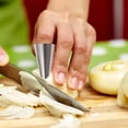 thumbnail image 4 of RUNROTOO 20Set Curved Thumb Gadget For Gardening Stainless Steel Vegetable Picker For Farming, 4 of 8