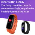 thumbnail image 4 of Pulsera inteligente deportiva para fitness, reloj inteligente para fitness, pulsera con monitor de frecuencia cardíaca y presión arterial, 4 of 10