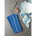 thumbnail image 6 of Design Imports Blue Culinary Stripe Dishtowel Set of 3, 6 of 6