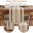 thumbnail image 3 of Patchwork Burlap Table Pants Farmhouse Style, Country Style Woven Cotton Crochet Lace, Bohemian Style, 70", 3 of 5
