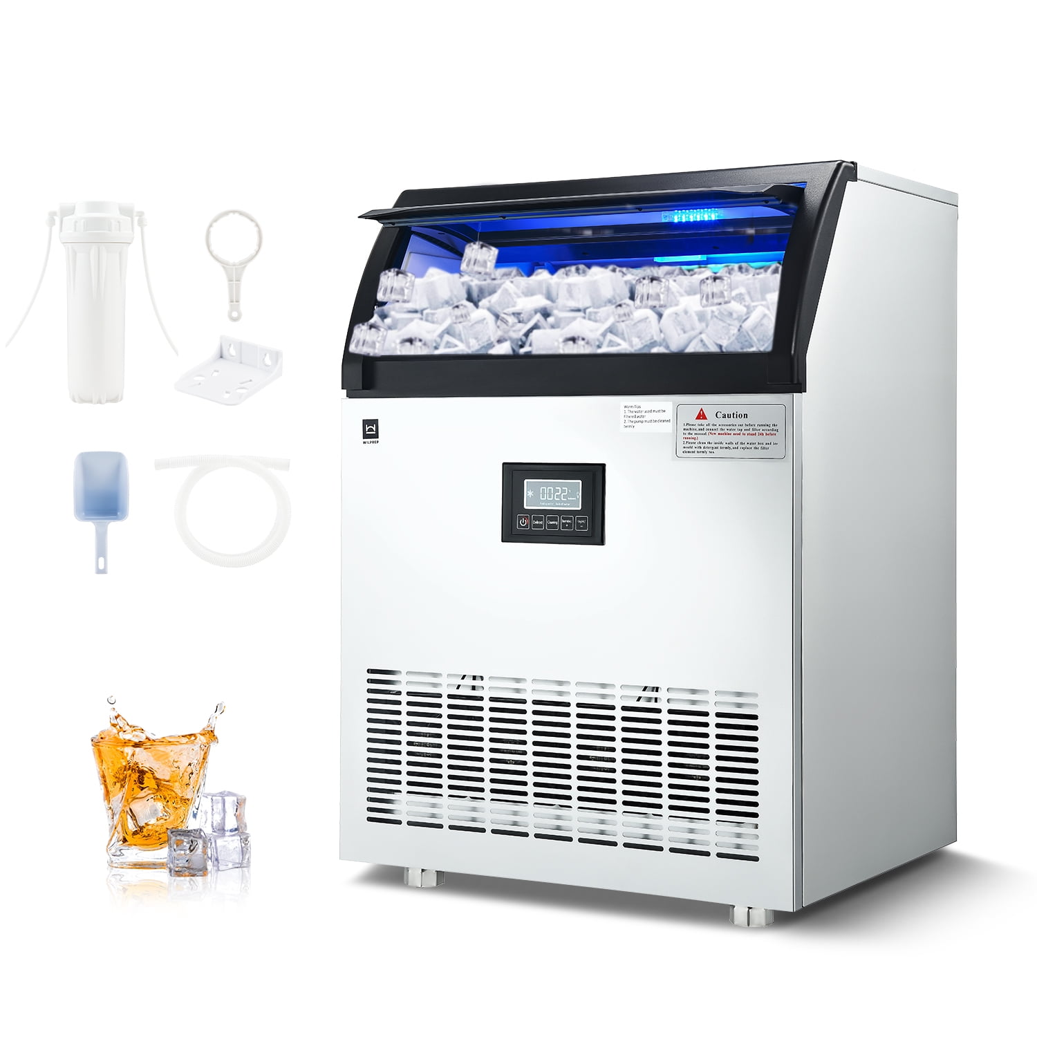 Large Commercial Ice Machine Water Filter System 265lbs Production