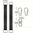 thumbnail image 3 of 8Pcs Safe Tree Swing Hanging Straps Kit, 3FT/10FT/15FT/20FT Heavy Duty Holds 5500LBS Extra Long Adjustable Tree Swing Straps Easy & Fast Way to Hang Any Swing or Hammock(15 FT), 3 of 6