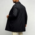 thumbnail image 6 of GrmtClth Men's Lapel Trench Coat Single Breasted Length Long Sleeve Lightweight Business Overcoat Casual Windbreaker Outerwear with Pockets, 6 of 9