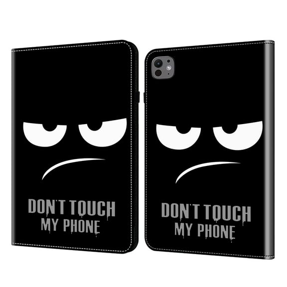 ELEHOLD Pattern Wallet Case for iPad Air 11 inch 2024/Air 4th/5th Gen/iPad Pro 11" (2022/2,Premium PU Leather Auto Wake/Sleep Case Folio Stand Flip Cover with Pen Holder & Card Slot,Don't Touch