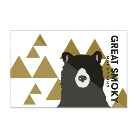 great smoky mountains tennessee bear triangles yellow