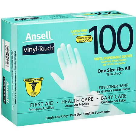 Ansell Vinyl Touch Gloves, 100ct